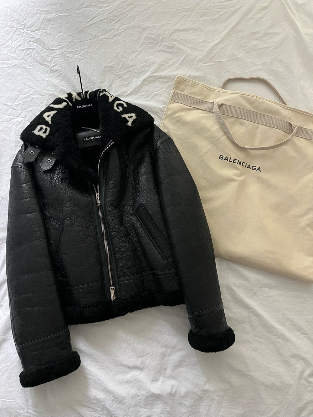 Balenciaga Bombardier Shearling Jacket